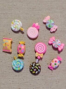 10 Pcs Candy Decorative Memo Photo Display Bulletin Board Tack Push Pins